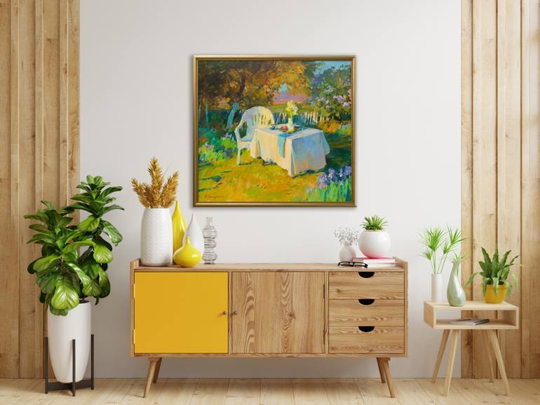 Original Impressionism Floral Painting by Aleksandr Kryushyn