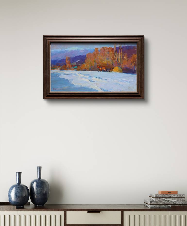 Original Impressionism Landscape Painting by Aleksandr Kryushyn