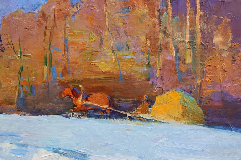 Original Impressionism Landscape Painting by Aleksandr Kryushyn