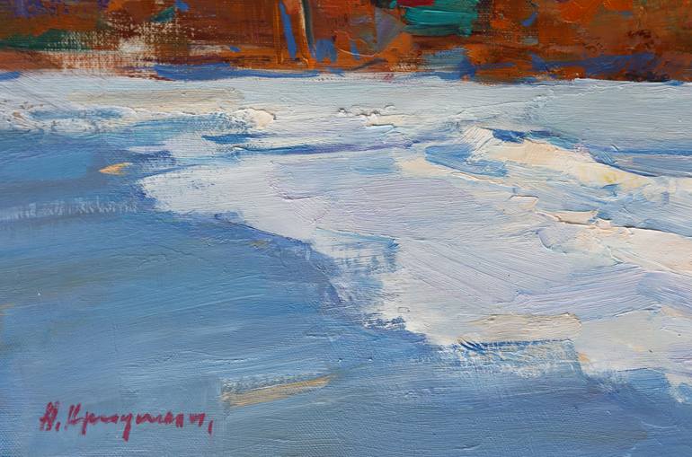 Original Impressionism Landscape Painting by Aleksandr Kryushyn