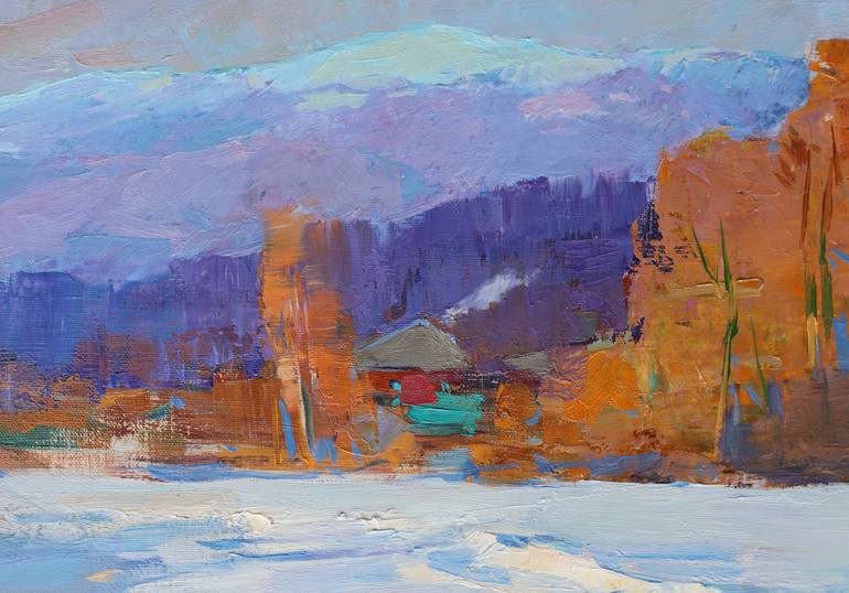 Original Impressionism Landscape Painting by Aleksandr Kryushyn