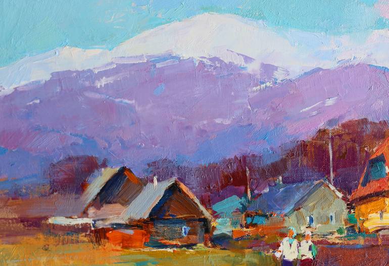 Original Impressionism Landscape Painting by Aleksandr Kryushyn