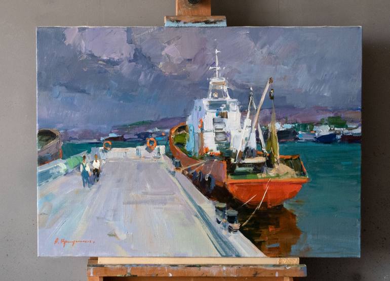 Original Figurative Landscape Painting by Aleksandr Kryushyn