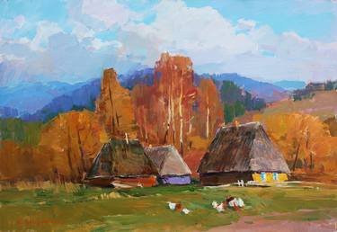 Original Impressionism Landscape Painting by Aleksandr Kryushyn
