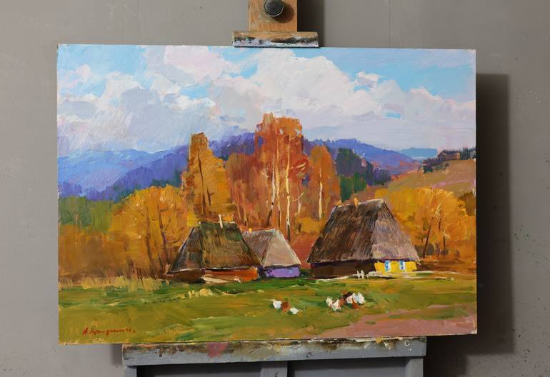 Original Impressionism Landscape Painting by Aleksandr Kryushyn