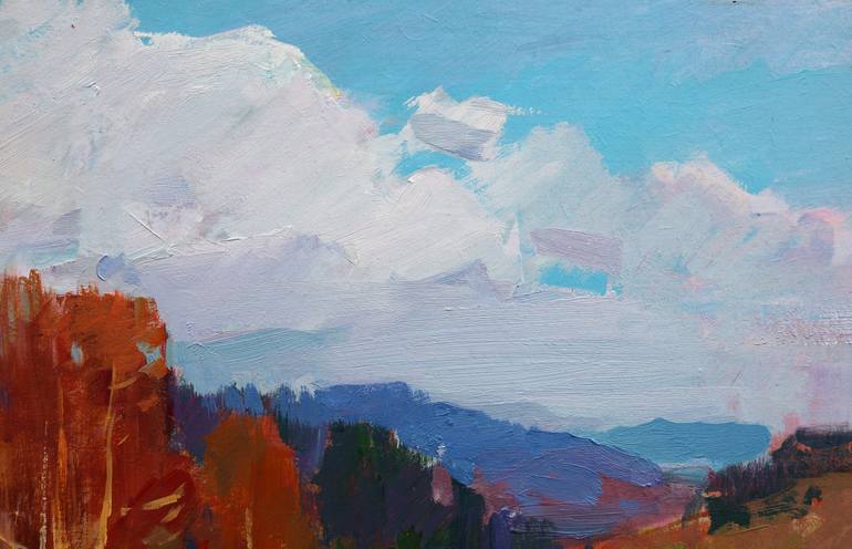 Original Impressionism Landscape Painting by Aleksandr Kryushyn