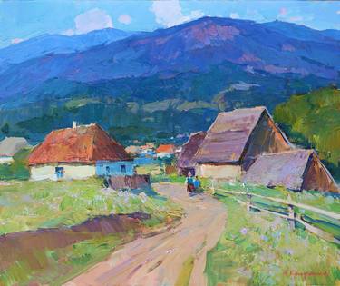 Original Impressionism Landscape Painting by Aleksandr Kryushyn