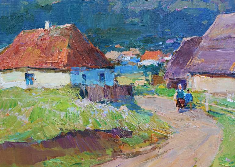 Original Impressionism Landscape Painting by Aleksandr Kryushyn