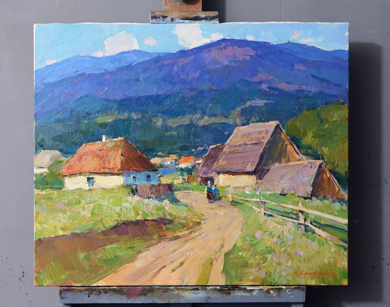 Original Impressionism Landscape Painting by Aleksandr Kryushyn