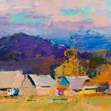 Evening in a Carpathian Village by Aleksandr Kryushyn