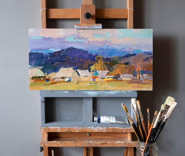 Original Impressionism Landscape Painting by Aleksandr Kryushyn