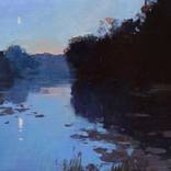 Summer Evening by the River by Aleksandr Kryushyn