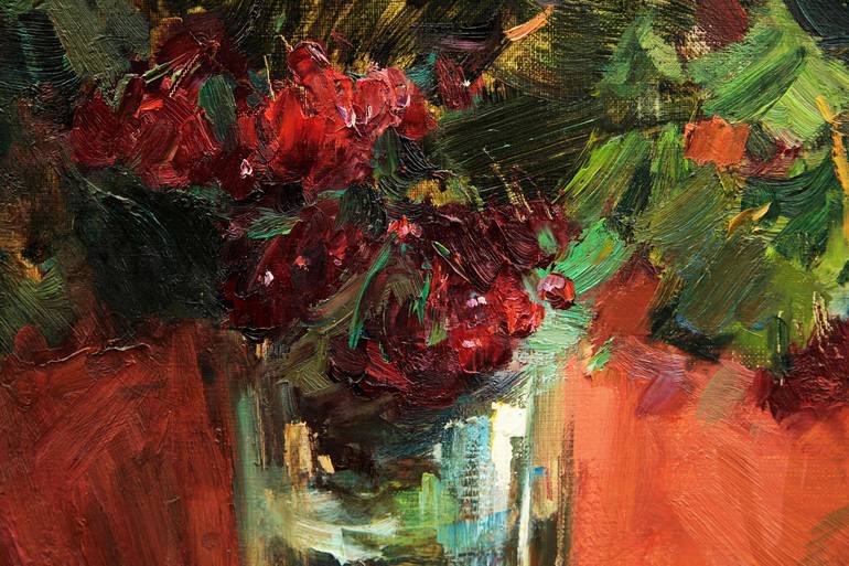 Original Impressionism Still Life Painting by Aleksandr Kryushyn