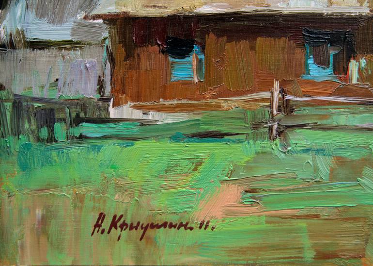 Original Expressionism Landscape Painting by Aleksandr Kryushyn