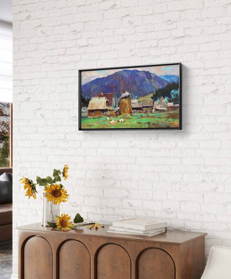 Original Expressionism Landscape Painting by Aleksandr Kryushyn