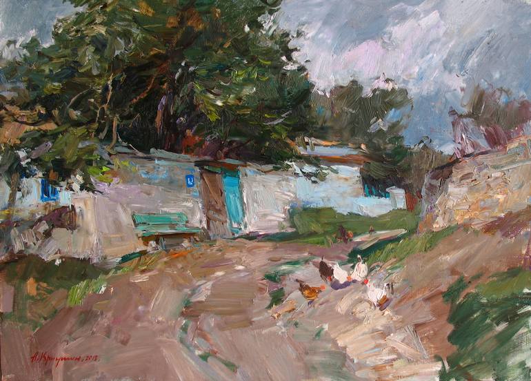 Print of Realism Landscape Paintings by Aleksandr Kryushyn