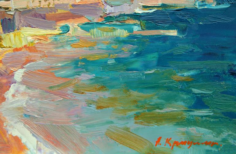 Original Impressionism Landscape Painting by Aleksandr Kryushyn