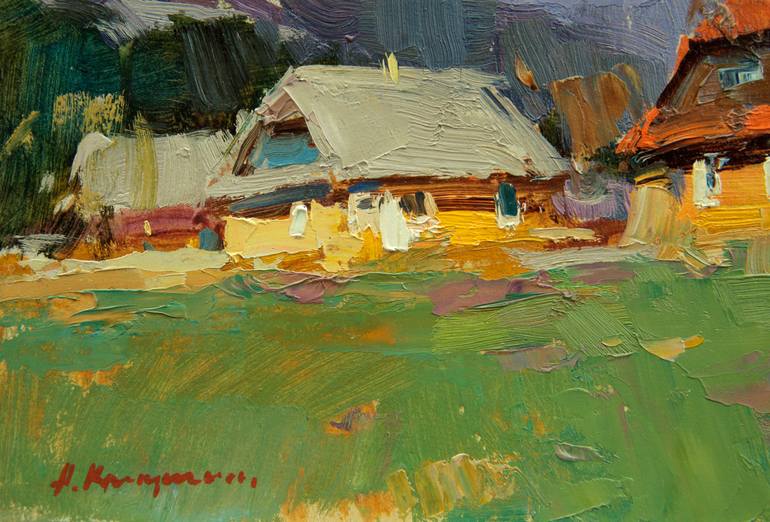 Original Impressionism Landscape Painting by Aleksandr Kryushyn