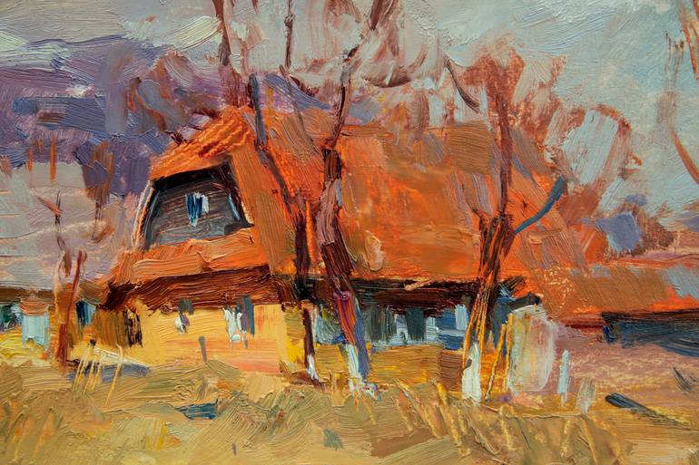 Original Impressionism Landscape Painting by Aleksandr Kryushyn