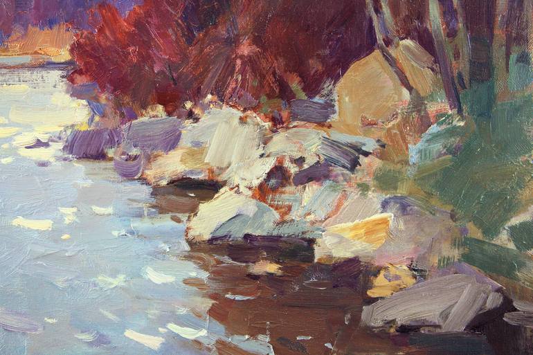 Original Impressionism Landscape Painting by Aleksandr Kryushyn