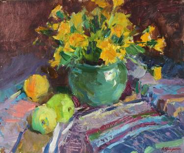 Original Impressionism Still Life Paintings by Aleksandr Kryushyn