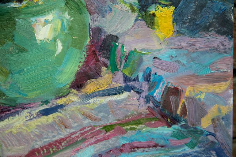 Original Impressionism Still Life Painting by Aleksandr Kryushyn