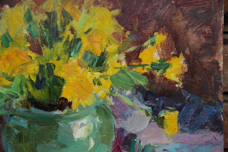 Original Impressionism Still Life Painting by Aleksandr Kryushyn