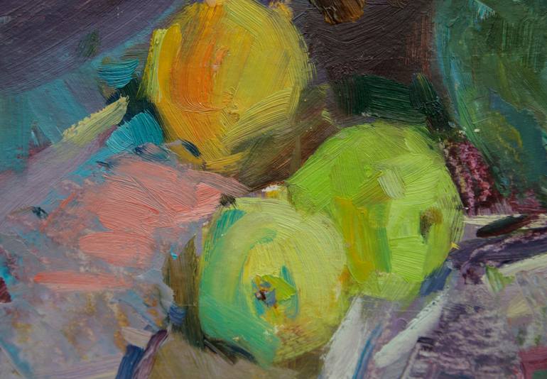 Original Impressionism Still Life Painting by Aleksandr Kryushyn