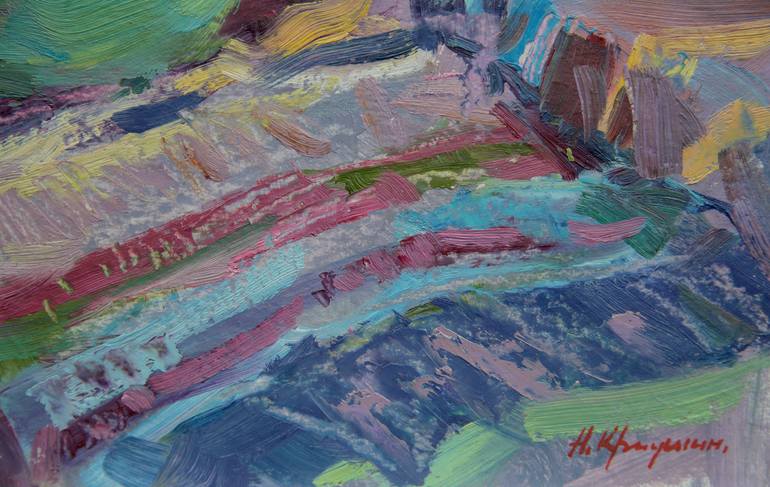 Original Impressionism Still Life Painting by Aleksandr Kryushyn