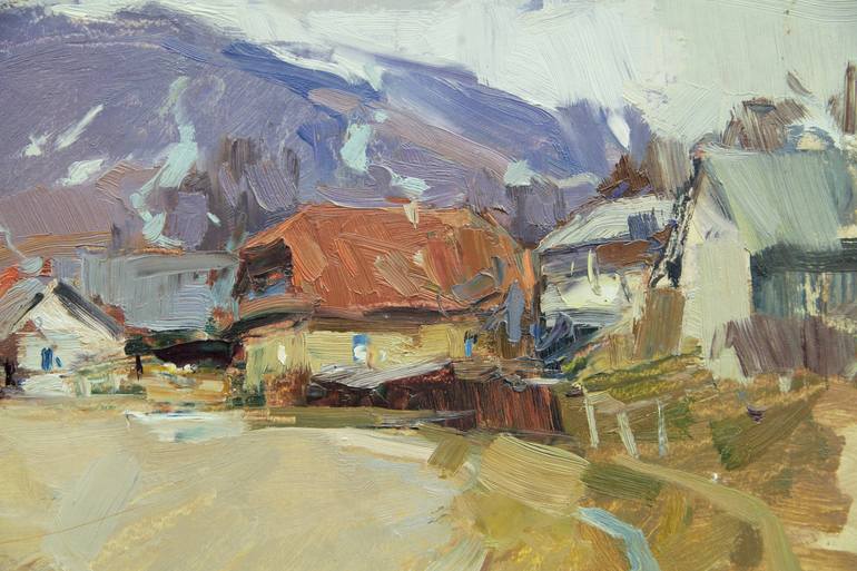 Original Impressionism Landscape Painting by Aleksandr Kryushyn