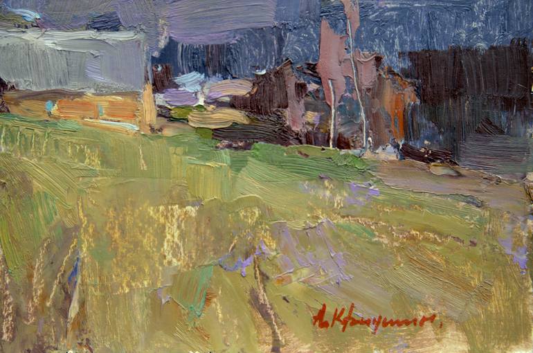 Original Impressionism Landscape Painting by Aleksandr Kryushyn