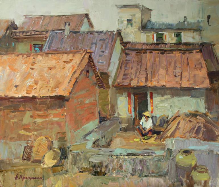 Country life Painting by Aleksandr Kryushyn | Saatchi Art