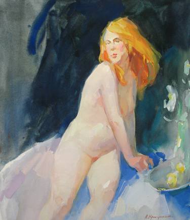 Original Impressionism Nude Paintings by Aleksandr Kryushyn