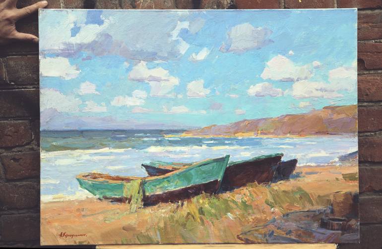 Original Impressionism Landscape Painting by Aleksandr Kryushyn