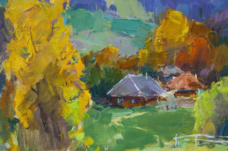 Original Impressionism Landscape Painting by Aleksandr Kryushyn