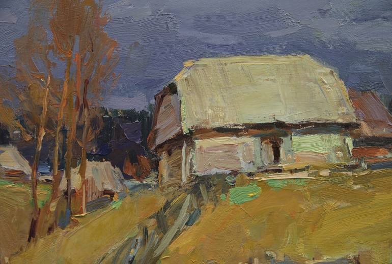Original Realism Rural life Painting by Aleksandr Kryushyn