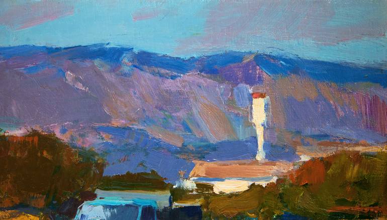 Original Expressionism Landscape Painting by Aleksandr Kryushyn