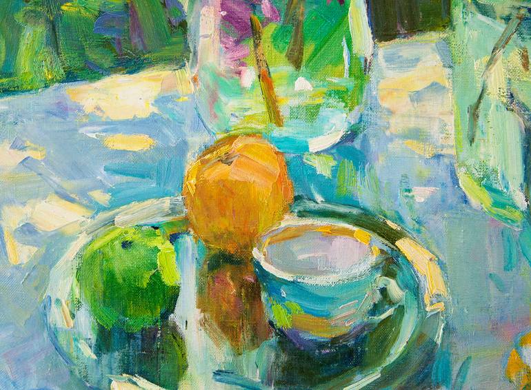 Original Impressionism Floral Painting by Aleksandr Kryushyn