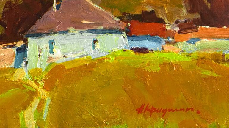 Original Expressionism Landscape Painting by Aleksandr Kryushyn