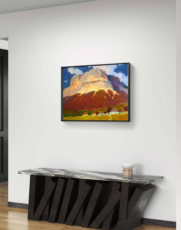 Original Expressionism Landscape Painting by Aleksandr Kryushyn