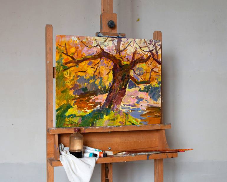 Original Tree Painting by Aleksandr Kryushyn