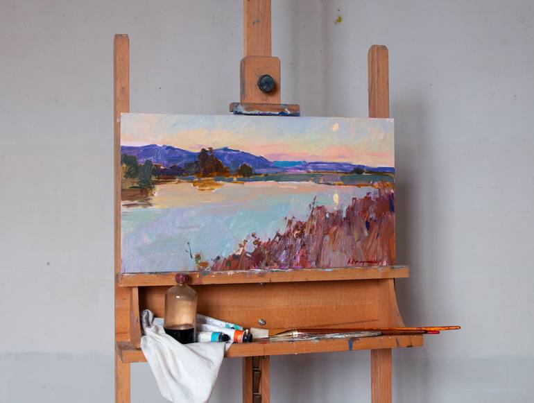 Original Impressionism Landscape Painting by Aleksandr Kryushyn