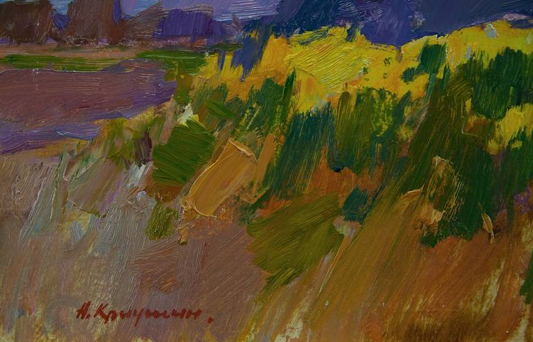 Original Impressionism Landscape Painting by Aleksandr Kryushyn