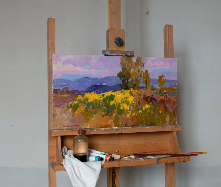 Original Impressionism Landscape Painting by Aleksandr Kryushyn