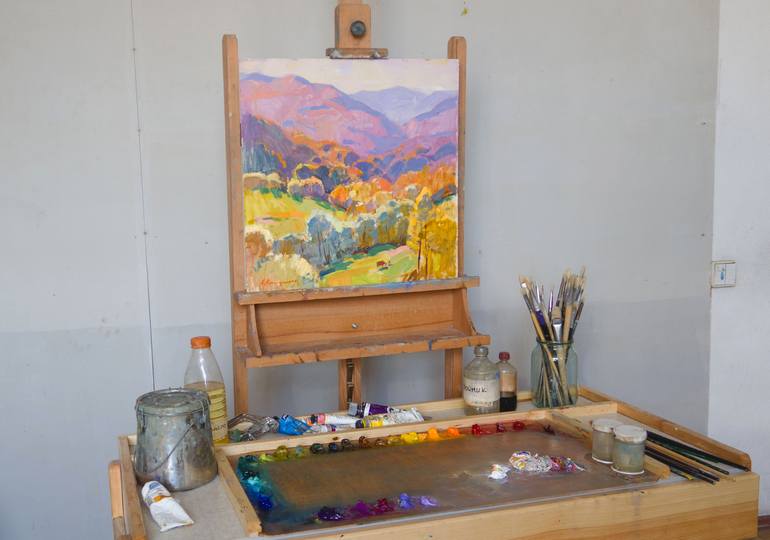 Original Impressionism Landscape Painting by Aleksandr Kryushyn