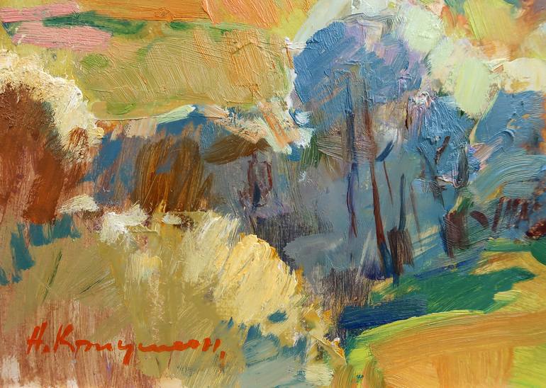 Original Impressionism Landscape Painting by Aleksandr Kryushyn