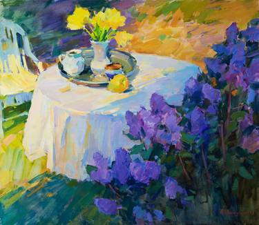 Original Impressionism Floral Paintings by Aleksandr Kryushyn