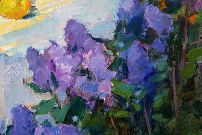 Original Impressionism Floral Painting by Aleksandr Kryushyn