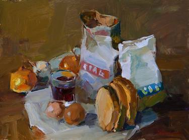 Print of Cuisine Paintings by Aleksandr Kryushyn