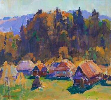 Original Rural life Paintings by Aleksandr Kryushyn